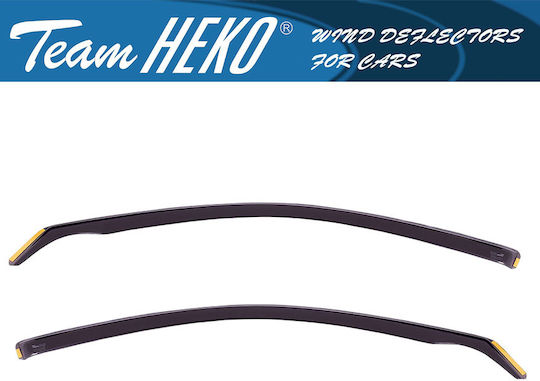 Heko Set of Windbreakers Front Car Dark Fime for Dacia Duster I 5D 2010-2018 2pcs
