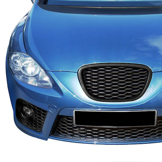goodGo Honeycomb Μάσκα για Seat Leon 1p 05-09 Μαύρη
