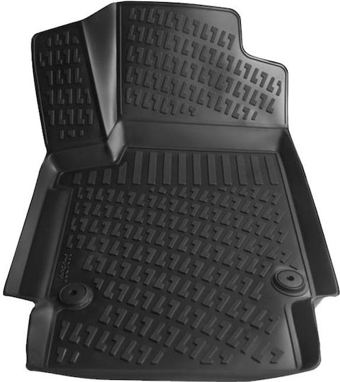 Rizline Set of Front and Rear Mats 4pcs Tray Type for Volkswagen Amarok 2010 Black