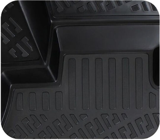 Rizline Set of Front and Rear Mats 4pcs Tray Type for Mini Countryman 2017 Black