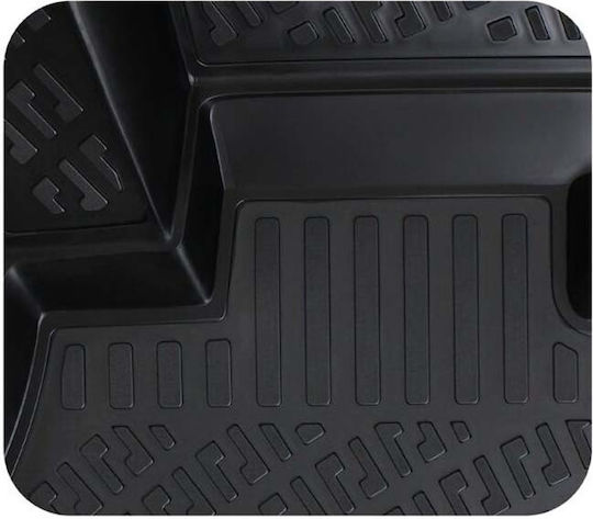 Rizline Set of Front and Rear Mats 4pcs Tray Type for BMW X1 2015 Black