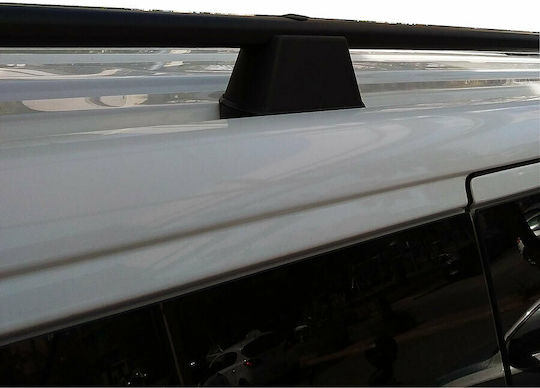 Omtec Aluminum Car Roof Bars 230cm for Volkswagen T5 for Cars with Factory Roof Bars Set with Roof Rack Legs Black
