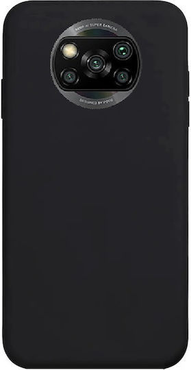 Back Cover Σιλικόνης Μαύρο (Poco X3 NFC / X3 Pro)
