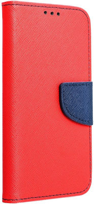 iSelf Fancy Synthetic Leather Wallet Red (Redmi 9C)