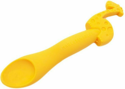 Marcus & Marcus Feeding Set Καμηλοπάρδαλη made of Silicone Yellow 3pcs for 6+ months