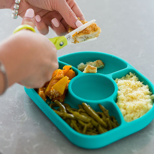 Bbluv Feeding Set Yümi made of Silicone with Non-Slip Base Yellow 2pcs