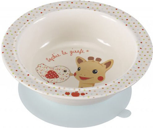 Sophie La Girafe Feeding Set made of Melamine with Non-Slip Base Multicolour 5pcs