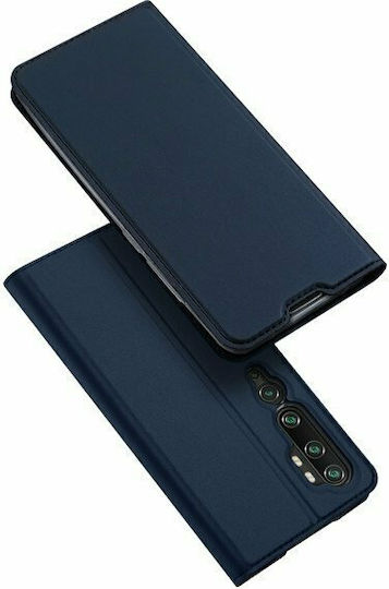 Dux Ducis Skin Pro Книга Изкуствена кожа Тъмносиня (Xiaomi Mi Note 10 / Mi Note 10 Pro)