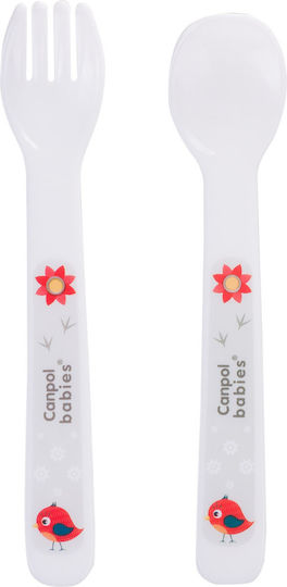 Canpol Babies Комплект за Хранене Bird от Пластмаса Червен 5бр