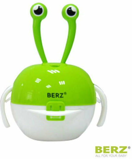 Berz Σετ Φαγητού Crab από Πλαστικό Πράσινο 4τμχ για 4+ μηνών