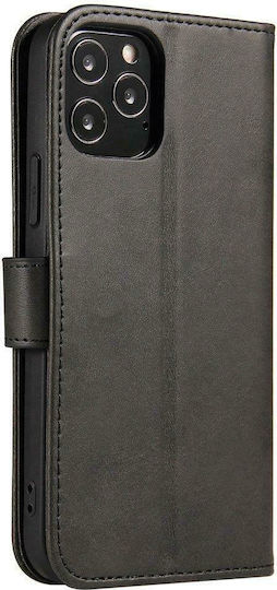Hurtel Book Synthetic Leather Black (Huawei P40 Lite 5G)