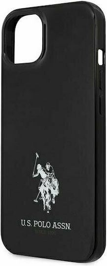 U.S. Polo Assn. Horses Logo Back Cover Plastic Black (iPhone 13 mini)