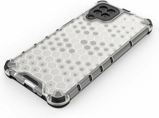 Hurtel Honeycomb Armor Back Cover Silicone Transparent (Galaxy A22 4G)