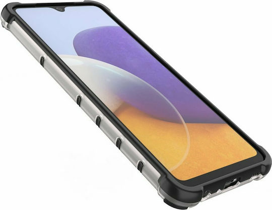 Hurtel Honeycomb Armor Back Cover Silicone Transparent (Galaxy A22 4G)
