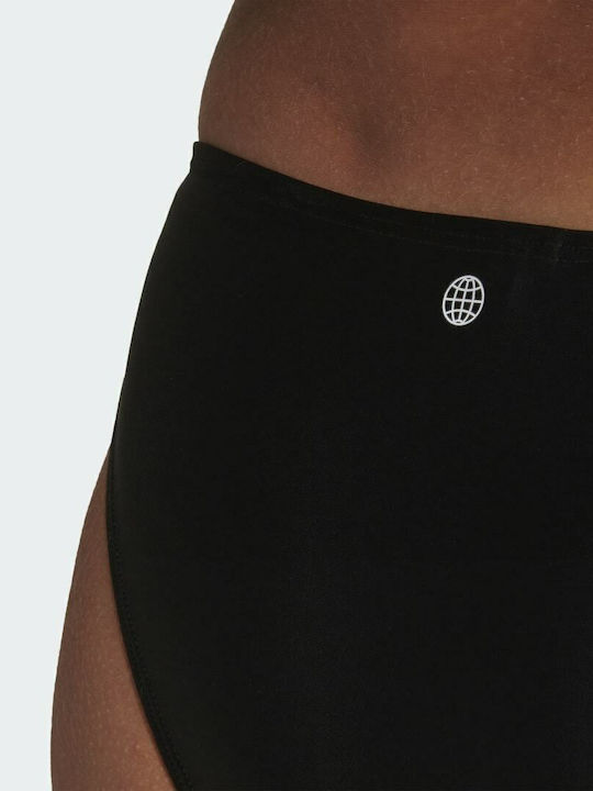Set Bikini Atletic Sutien Sport Cu Burete Detașabil Alb/Negru Big Logo Graphic