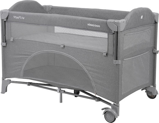 Kikka Boo Milky Way 2020 Playpen 2 Levels with Mattress Gray 125x65cm