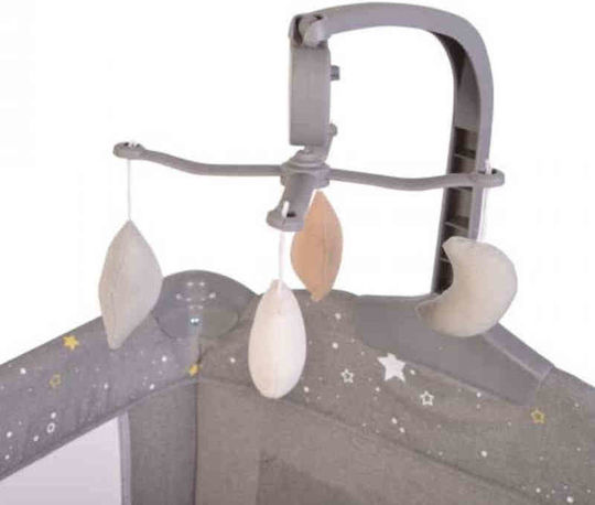 Cangaroo Once Upon A Time Loc de joacă 3 Nivele cu Schimbător & Saltea Bej 125x62cm