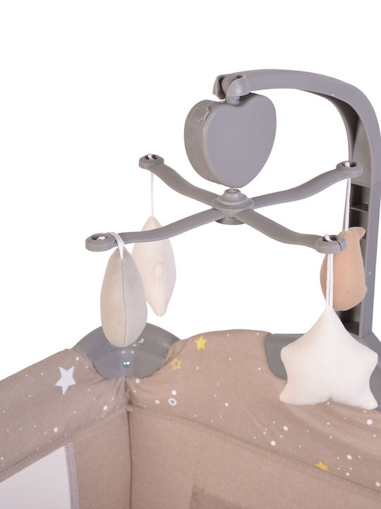 Cangaroo Once Upon A Time Playpen 3 Levels with Changing Table & Mattress Beige 125x62cm