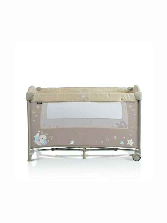 Moni Sleepy Playpen 2 Levels with Changing Table & Mattress Beige 120x60cm