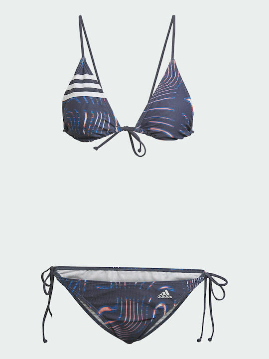 Souleaf Αθλητικό Set Bikini Τριγωνάκι με Αφαιρούμενη Ενίσχυση Shadow Navy