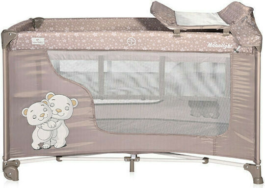 Lorelli Moonlight Rocker Playpen 2 Levels with Changing Table & Mattress String Hug 126x70cm