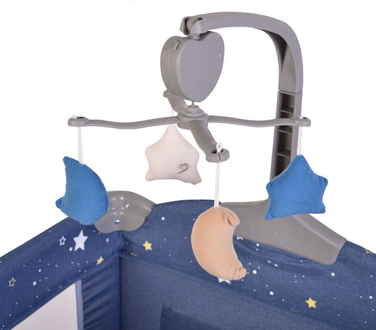Cangaroo Once Upon A Time Loc de joacă 3 Nivele cu Schimbător & Saltea Blugi 125x62cm