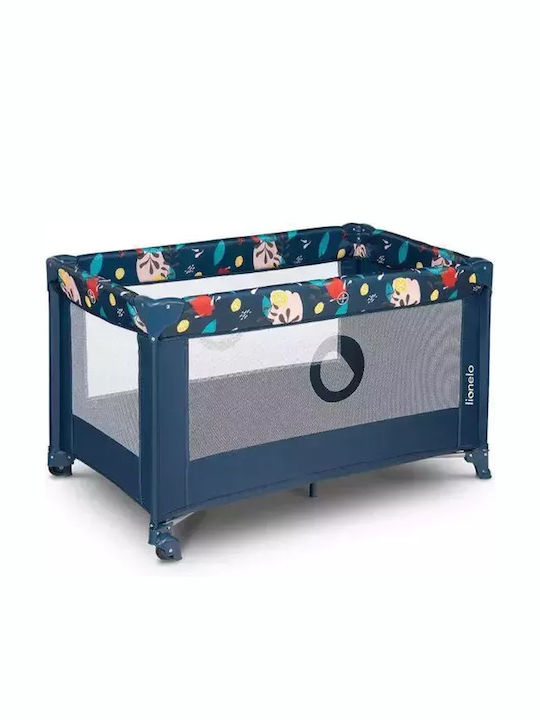 Lionelo Stefi Playpen with Mattress Navy Blue 125x65cm