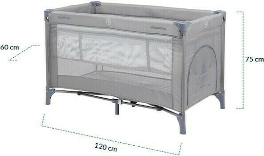 Kikka Boo So Gifted 2020 Playpen 2 Levels with Mattress Navy Blue 124x64cm