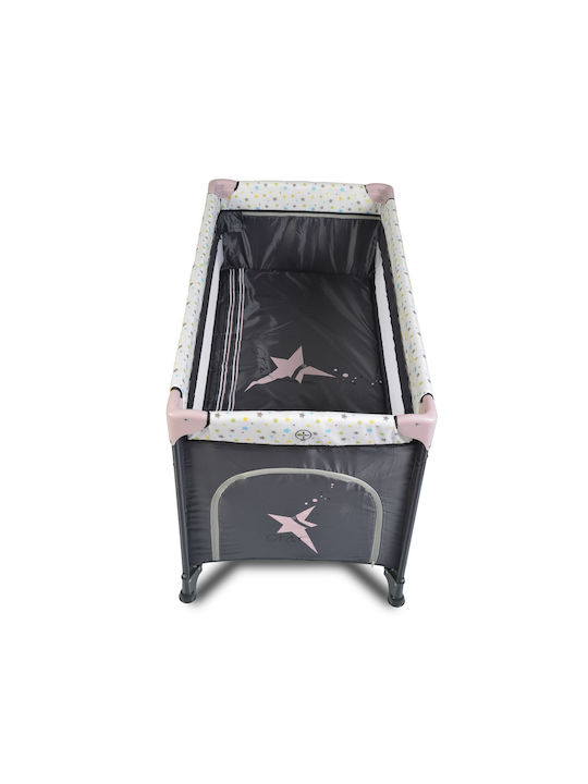 Moni Star Duo Παρκοκρέβατο Pink 120x60cm