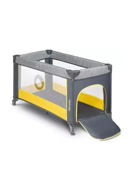 Lionelo Stefi Playpen with Mattress Yellow Lemon 125x65cm