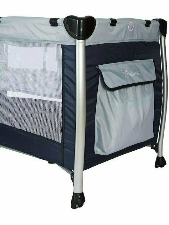 Baby Adventure Holiday Aluminium Laufstall 2 Ebenen Gray 120x60cm