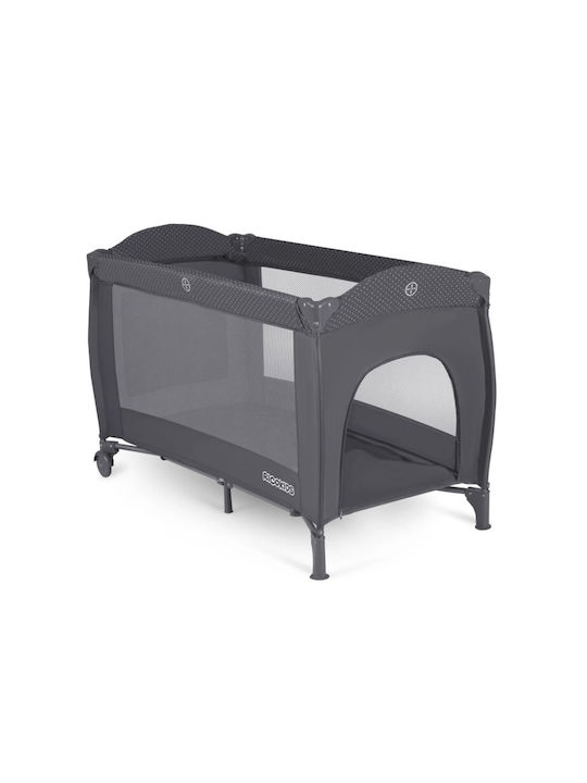Ricokids RK-242 Παρκοκρέβατο με Αλλαξιέρα & Στρώμα Γκρι 125x65cm