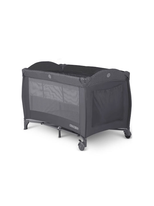 Ricokids RK-242 Παρκοκρέβατο με Αλλαξιέρα & Στρώμα Γκρι 125x65cm