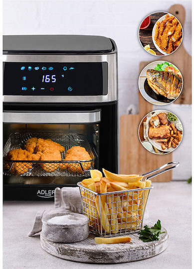 Adler Electric Countertop Oven 13lt No Burners Hot Air