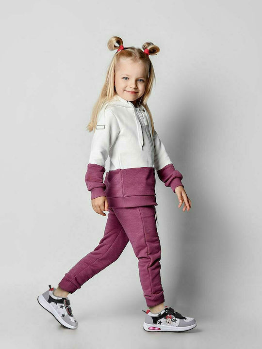 Minnie Mouse Kids Sneakers With Hoop & Loop Closure Multicolour