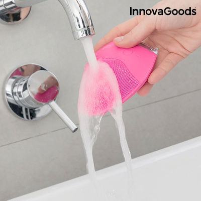 InnovaGoods Cleansing Silicone Facial Cleansing Brush Ροζ V0100682