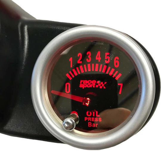 Racesport Όργανο Πίεσης Λαδιού Αυτοκινήτου Φιμέ 52mm