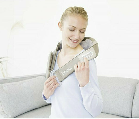 Beurer Ζώνη Μασάζ Shiatsu για τον Αυχένα με Λειτουργία Θέρμανσης Μπεζ