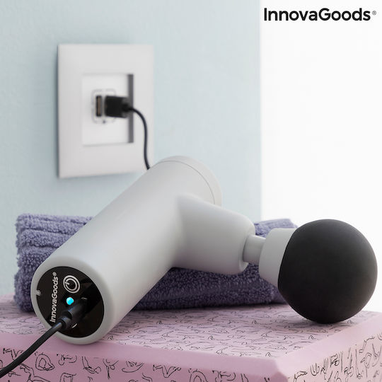 InnovaGoods Vixall Gun Massage for the Legs, the Body & the Hands with Vibration Gray