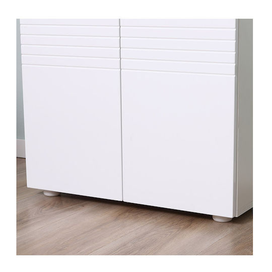 Kleankin 834-375 Πάγκος χωρίς Νιπτήρα Μ60xΒ30xΥ62.5cm Λευκός