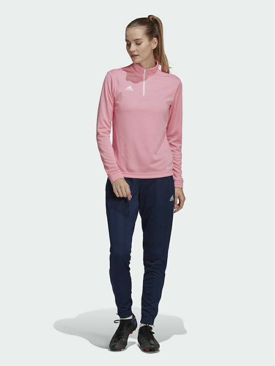 Entrada 22 Damen Bluse Langärmelig mit Reißverschluss Semi Pink Glow