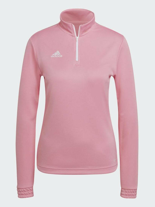 Entrada 22 Damen Bluse Langärmelig mit Reißverschluss Semi Pink Glow