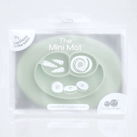 Ezpz Green Happy Mini Silicone Tray For 4+ Months