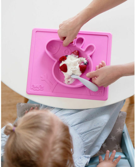 Ezpz Pink Peppa Pig Silicone Tray for 6+ Months