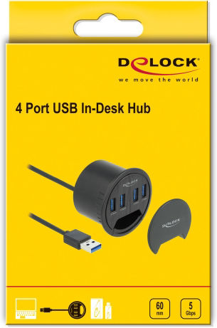 DeLock Hub 4 Θυρών USB 3.2 με σύνδεση USB-A