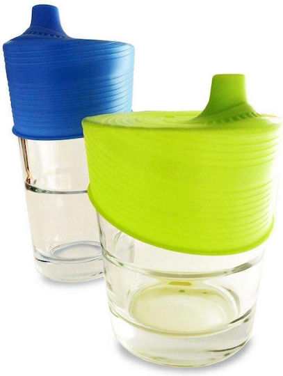 Silikids Coperta Din Spate Multicolor Sippy Din Silicon Pentru 12+ Luni 2 Bucăți