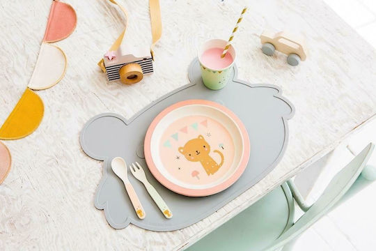 Petit Monkey Подложки За Чинии Сиви Коала От Силикон