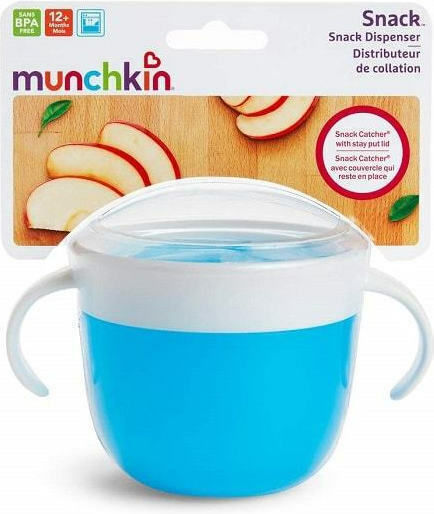 Munchkin Blauer Snack-Container aus Kunststoff für 12+ Monate