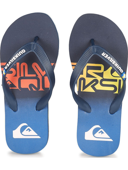 Kids' Flip Flops Blue Molokai Art