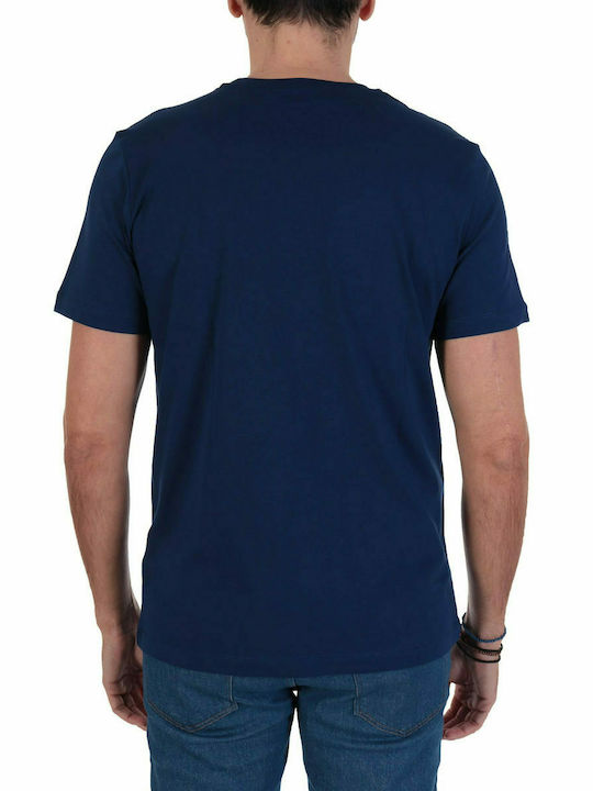 Trussardi T-shirt Bărbătesc cu Mânecă Scurtă Albastru marin